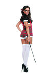Sexy Starline Detention School Girl Red Plaid 4pc Costume S3321