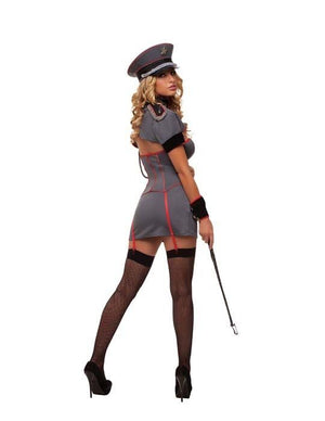 Sexy Starline Deluxe Naughty General Military Grey Dress 4pc Costume S2066