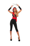 Sexy Starline Covert Ninja Warrior Red & Black 4pc Costume S5430