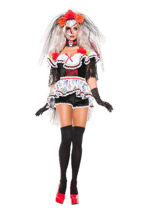 Sexy Starline Party With The Dead  4pc Costume S5130