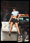 BACI Sexy Police Cop Top, Skirt, Badge & Hat Uniform Lingerie Costume Set OS