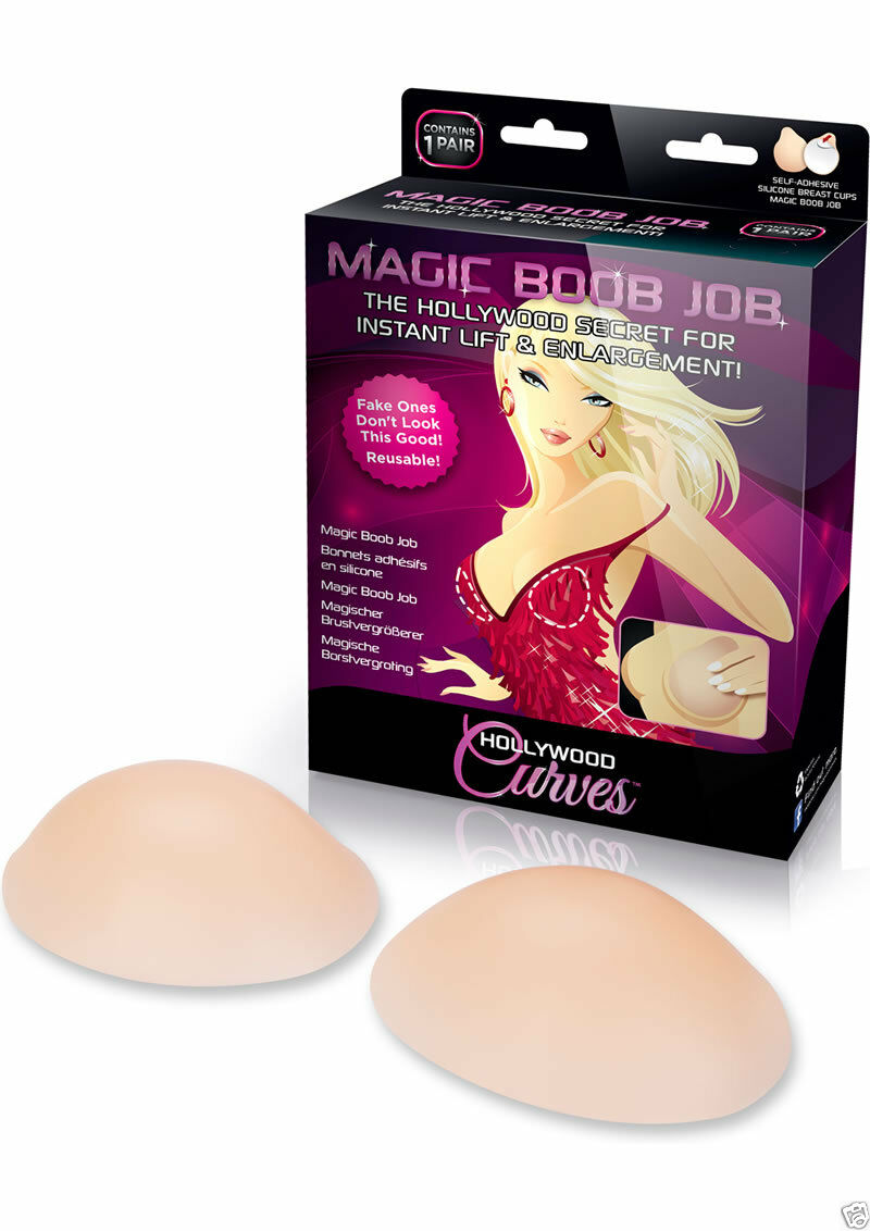 Hollywood Curves Magic Boob Job C/D SILICONE ENHANCER Instant Lift NIB