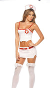 Sexy Mapale Head Nurse White Crop Top & Skirt Costume 6009