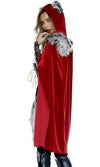 Sexy Forplay Red Haute Riding Hood Bodysuit Deluxe Costume 4pc 556518