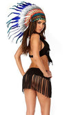 Forplay Rain Dance Native American Indian Black Fringe Costume 4pc 555212