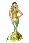 Roma Siren Of The Sea Gold Sequin Corset Long Skirt Mermaid Deluxe Costume 4352