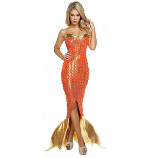 Roma Mermaid Seductive Ocean Siren Strapless Dress Deluxe Costume 4578