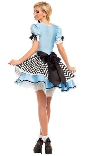 Sexy Party King Wonderland Honey Blue Alice Bustier Dress Costume PK747
