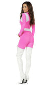 Forplay Supreme Pink Power Ranger Catsuit Superhero Costume 555258