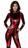 Forplay Sexy Astonishing Ace Venom Comic SuperHero Metallic Catsuit Costume