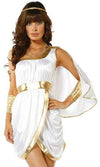 Sexy Forplay Immortal Beauty Roman Goddess White & Metallic Gold Dress Costume