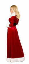 Roma Miss Santa Claus Red Velvet w/ White Faux Fur Long Robe 3pc Costume C170