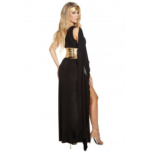 Roma 3pc Gorgeous Goddess Black & Gold Greek Roman Dress Costume 4618