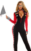 Sexy Forplay Top Speed Racer Car Driver Jumpsuit Catsuit Costume 3pc 556431