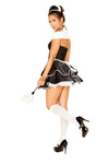 Roma 4pc Sexy Chamber Maid Dress Costume Black & White 4886
