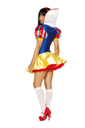 Roma 2pc Pure As Snow White Blue & Yellow w/ Corset Dress Deluxe Costume 4855