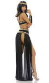Sexy Forplay Eygptian Pharoah To You Black & Gold 4pc Cleopatra Costume 558787