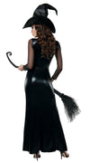 Sexy Starline Spellbound Sorceress Witch Black Wetlook Dress Costume S8007