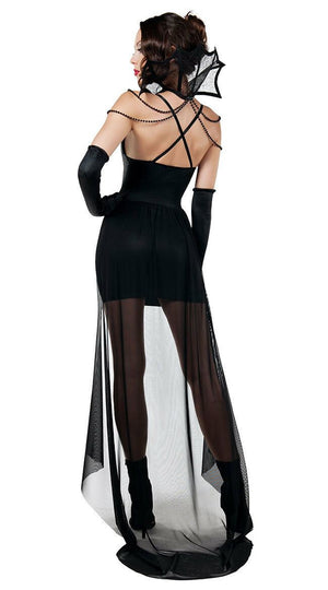 Sexy Starline Glamorous Vamp Black Mini Dress Vampire Costume S8009