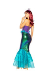Roma Sexy Majestic Mermaid Aqua & Purple Sequin 3pc Costume 4995