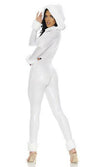 Sexy Forplay On Chill Eskimo White Hooded Catsuit w/ Faux Fur Costume 550324