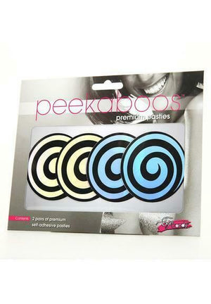 Eye Candy Peekaboo Pasties Iridescent Swirls 2 Pair PK360