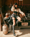 Roma Sexy Steampunk Seductress Deluxe 6pc Costume 5034