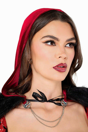 Roma Sexy Playboy Enchanted Forest Red Riding Hood Bodysuit 2pc Costume PB117