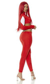 Sexy Forplay Powerful Red Power Ranger Superhero Costume 551539