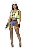 Sexy Forplay Under Construction Worker 6pc Costume 551514