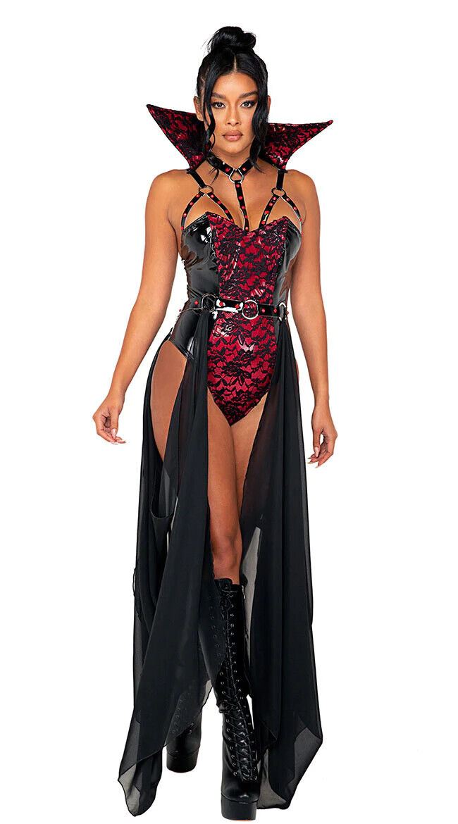 Roma Piercing Beauty Vampire Corset Dress 3pc Costume 5073 – Kali Kouture  Boutique
