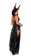 Roma Black & Red Devilish Delight Corset & Shorts Costume 5084