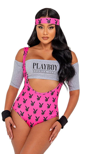 Roma Sexy Playboy Retro Physical Workout 5pc Costume PB144