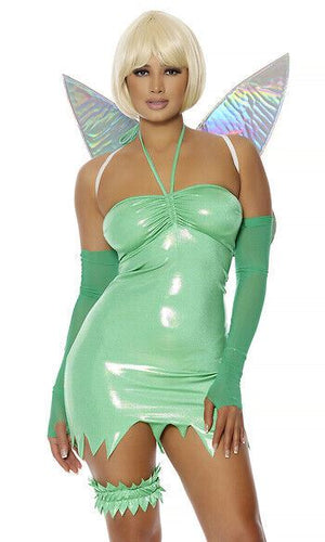 Sexy Forplay Green Tink About Me Tinkerbell Fairy Wetlook Dress Costume 552911