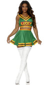 Sexy Forplay Lucky Clover Green Cheerleader Costume 552908