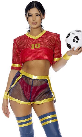 Sexy Forplay Goals Soccer Futbol Sports Player Red Costume 552918