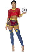 Sexy Forplay Goals Soccer Futbol Sports Player Red Costume 552918
