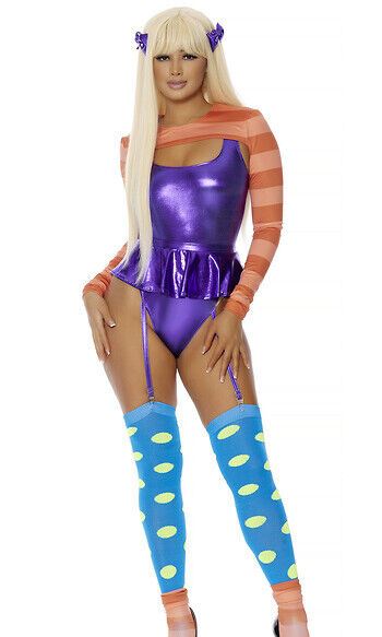 Sexy Forplay Bossy Rugrats Angelica Cartoon Character Bodysuit Costume 552904