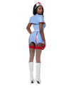 Roma Retro Nurse 4pc Blue & Red Vinyl Dress Costume 6180