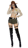 Sexy Forplay State Sheriff Patrol Trooper 4pc Costume 553140