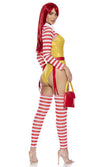 Sexy Forplay Size Me Up 4pc Ronald McDonald Costume 553136