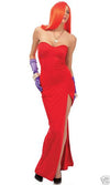 Forplay Sexy Mrs. Roger Rabbit Red Dress Gown Women's Costume 551314