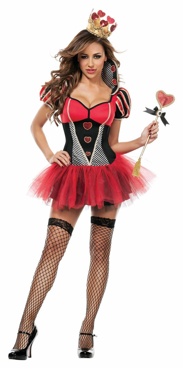 Sexy Starline Wild Card Queen Dress Red & Black Costume S4106
