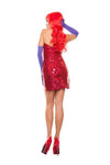 Sexy Starline Jes Grabit Red Sequin Dress Jessica Rabbit Costume S5071