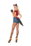 Sexy Starline Hungry Werewolf Crop Top & High Waisted Shorts 6pc Costume S5007