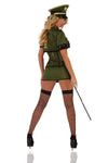 Sexy Starline Army General Military Olive Green Corset Dress 4pc Costume S1016