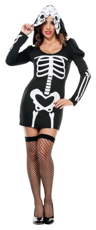Sexy Starline Bonified Skeleton Babe Dress Costume S4065