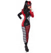 Roma VILLAINOUS VIXEN Joker Villain Red Black & White Catsuit Costume 4598