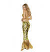 Roma Mermaid Sultry Sea Siren Bra & Gold Sequin Long Skirt Deluxe Costume 4530