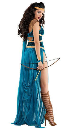 Starline Maiden Of The Throne Goddess Blue Bodysuit w/ Sheer Skirt Costume S6001